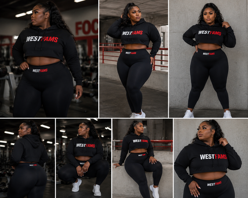 Westfams Crop Top Hoodie for activewear