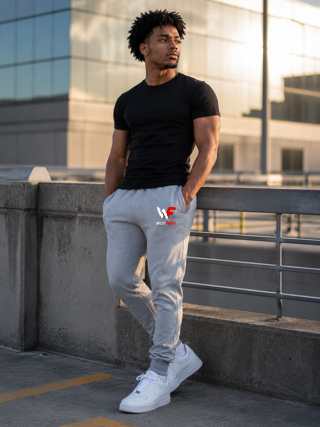 Athletic workout joggers with modern fit